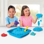 Kinetic Sand, Sandbox Playset with 1lb of Blue Kinetic Sand and 3 Molds, for Ages 3 and Up thumbnail 2