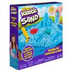 Kinetic Sand, Sandbox Playset with 1lb of Blue Kinetic Sand and 3 Molds, for Ages 3 and Up thumbnail 8