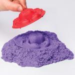 Kinetic Sand, Sandbox Playset with 1lb of Purple Kinetic Sand and 3 Molds, for Ages 3 and Up thumbnail 4
