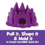 Kinetic Sand the Original Moldable Sensory Play Sand, Purple, 2 Pounds thumbnail 2