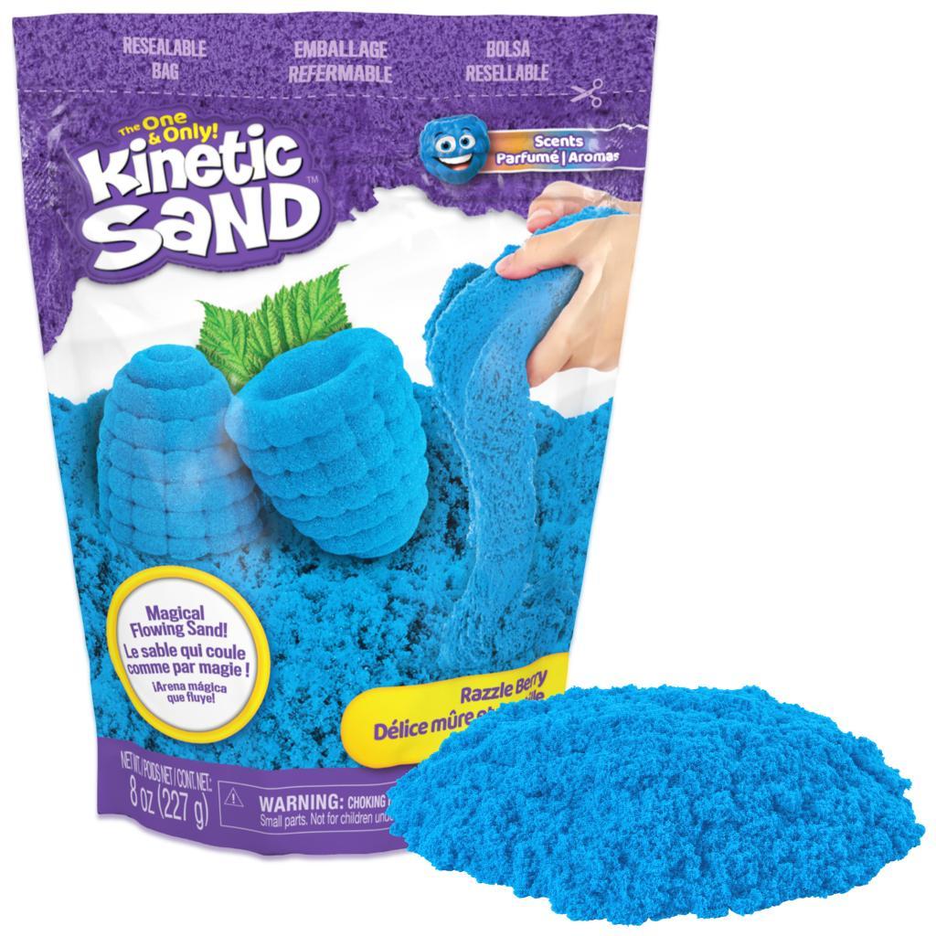 Kinetic Sand Scents, 227 g de Kinetic Sand arándanos y moras azul, para niños a partir de 3 años