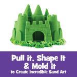 Kinetic Sand, el juguete sensorial de arena moldeable para niños, verde, 907 g, bolsa con cierre hermético, a partir de 3 años thumbnail 2