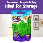 Kinetic Sand, el juguete sensorial de arena moldeable para niños, verde, 907 g, bolsa con cierre hermético, a partir de 3 años thumbnail 4