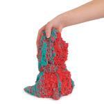 Kinetic Sand Mold n’ Flow, 680g Red and Teal Play Sand, 3 Tools Sensory Toys for Kids Aged 3+ thumbnail 4