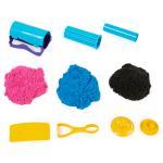 KINETIC SAND - ARENA MÁGICA - SLICE N' SURPRISE - 383g de Arena Negra, Rosa y Azul y 7 herramientas - Kit Manualidades Niños - 6063482 - Juguetes Niños 3 Años + thumbnail 2