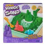 Kinetic Sand Zandbakset, 454 g groen speelzand, opbergzandbak, 4 vormen en gereedschap, zintuiglijk speelgoed thumbnail 8