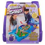 Kinetic Sand, Super Sandbox Set with 10lbs of Kinetic Sand, Portable Sandbox w/ 10 Moulds and Tools, Play Sand Sensory Toys for Kids Aged 3 and Up